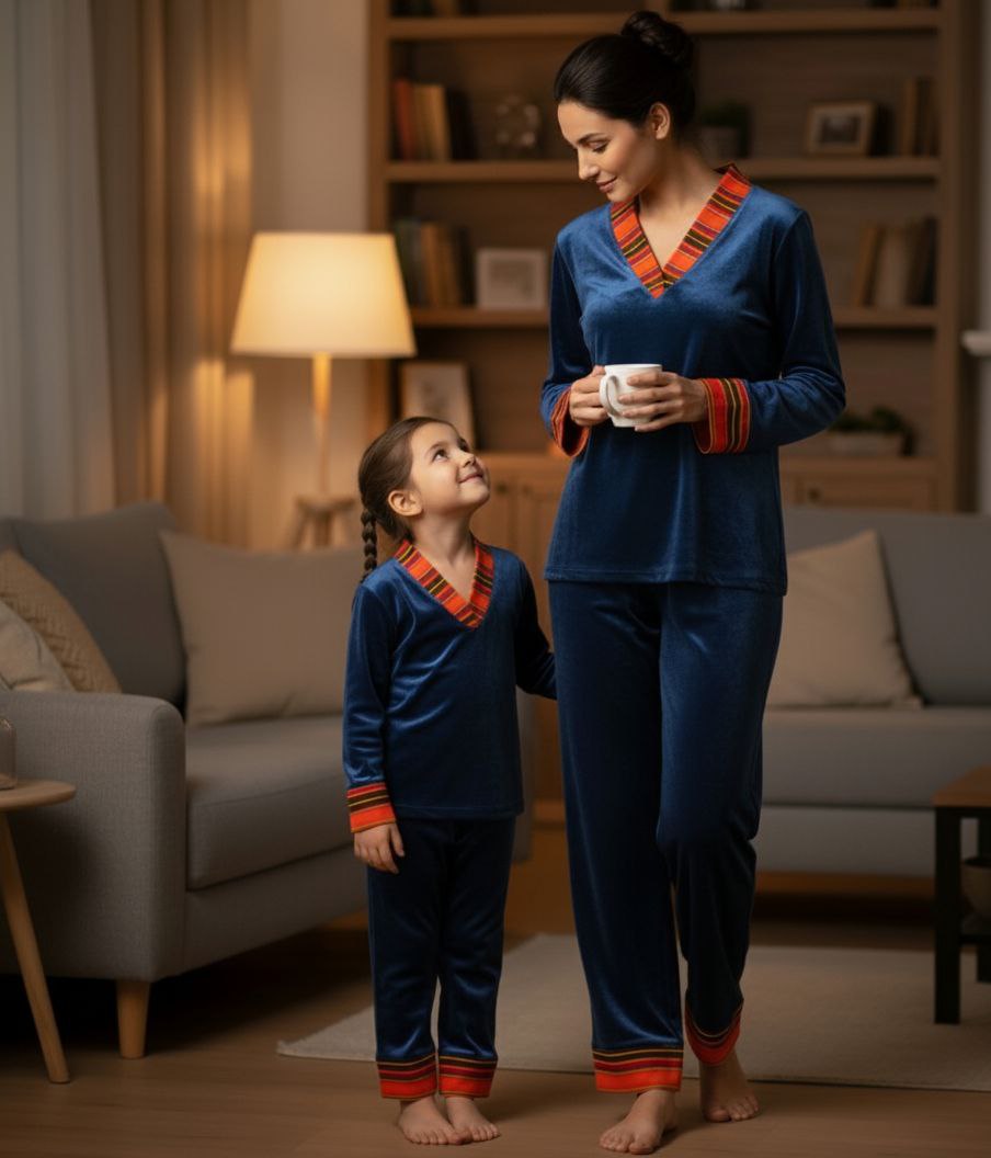 Pyjama Duo Qatifa - Mère/Fille Foudha